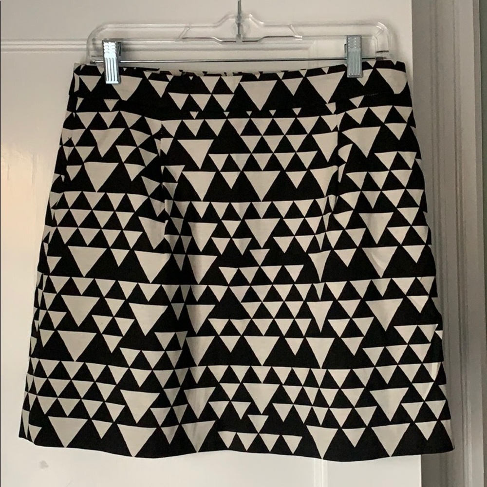Geometric print mini skirt
